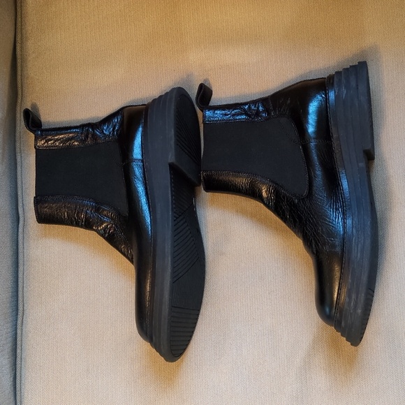 Laura Bellariva Black Leather Chelsea Boots Size 39 - Picture 9 of 14